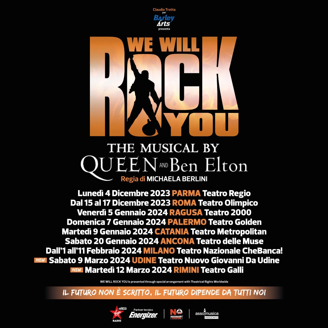 WE WILL ROCK YOU: a UDINE e RIMINI nuove date per lo spettacolo con le hit dei Queen