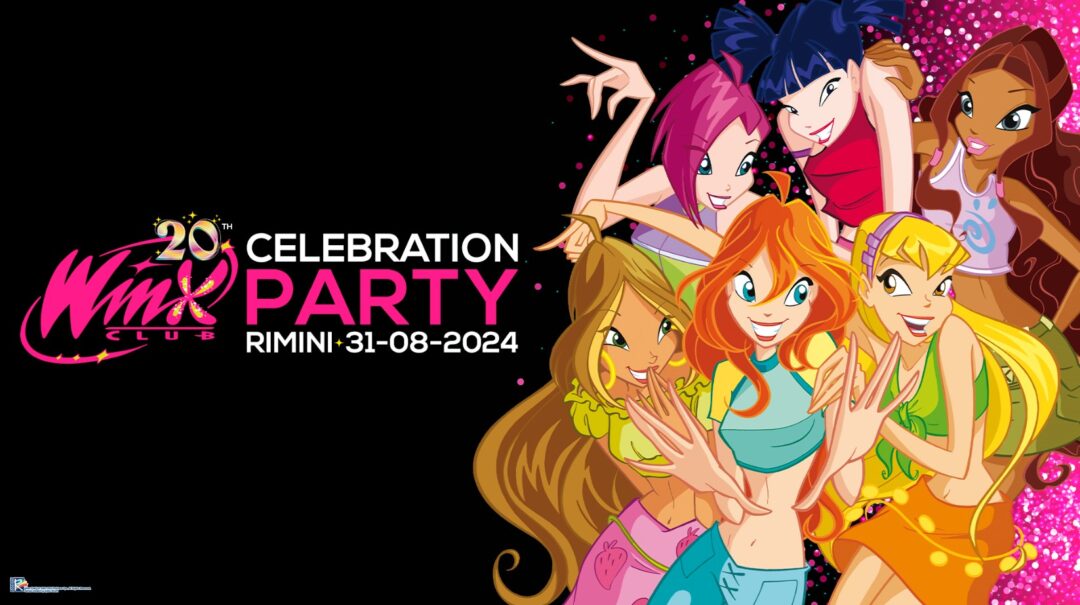 WINX CLUB 20th CELEBRATION PARTY: Rainbow annuncia grande evento per i fan di tutto il mondo. Un anniversario importante da festeggiare insieme (Rimini, 31/8)