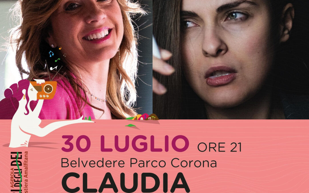 CLAUDIA CAMPAGNOLA E DIAMANTE in CHIAMATEMI MIMÍ, il 30 luglio live al festival AGEROLA SUI SENTIERI DEGLI DEI