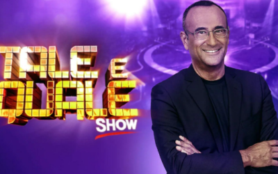 Una serata speciale per il gran finale del ‘TALE E QUALE SHOW’. Carlo Conti conduce l’ultimo appuntamento (venerdì 8/11, ore 21.25)