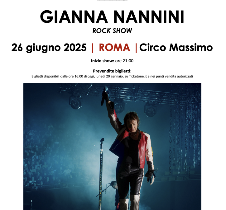 GIANNA NANNINI